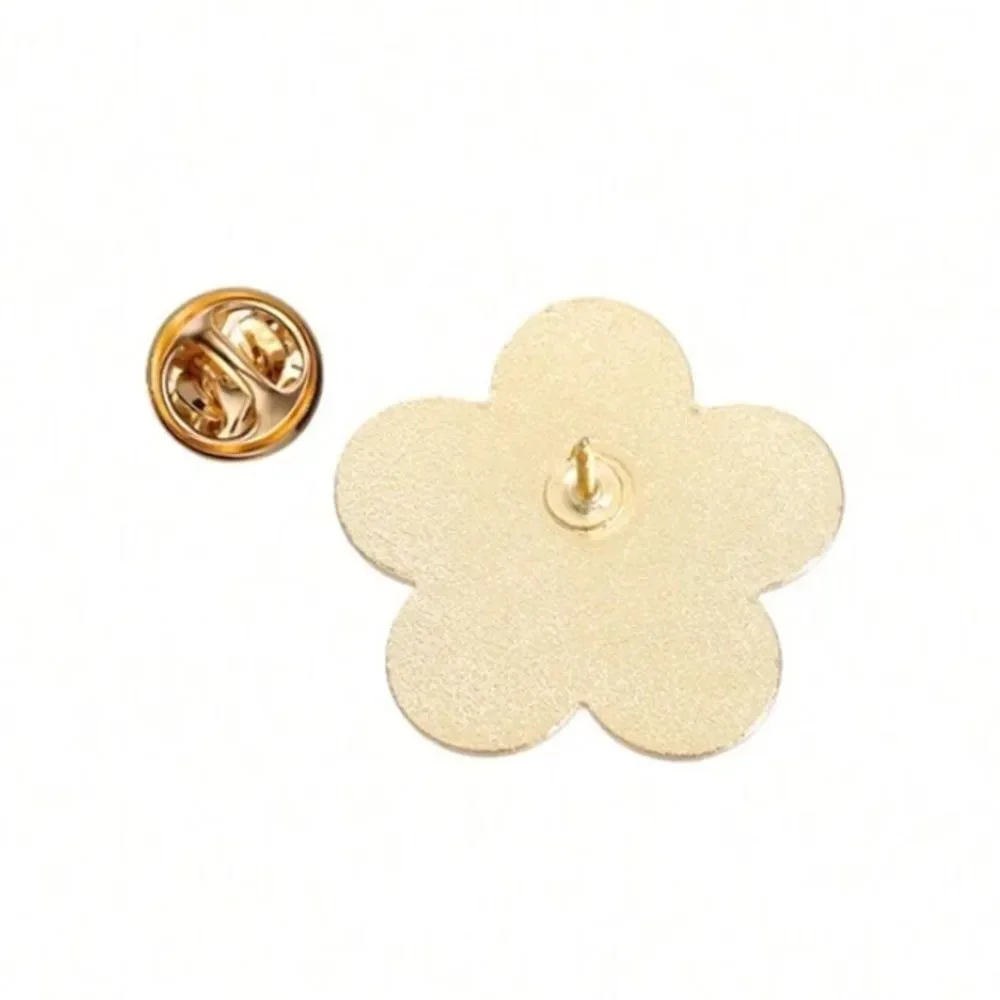 3for$20  1Pc Creative White Flower Believer Opinion Enamel Pin Christ